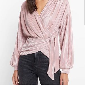 NWT Silky Wrap Top